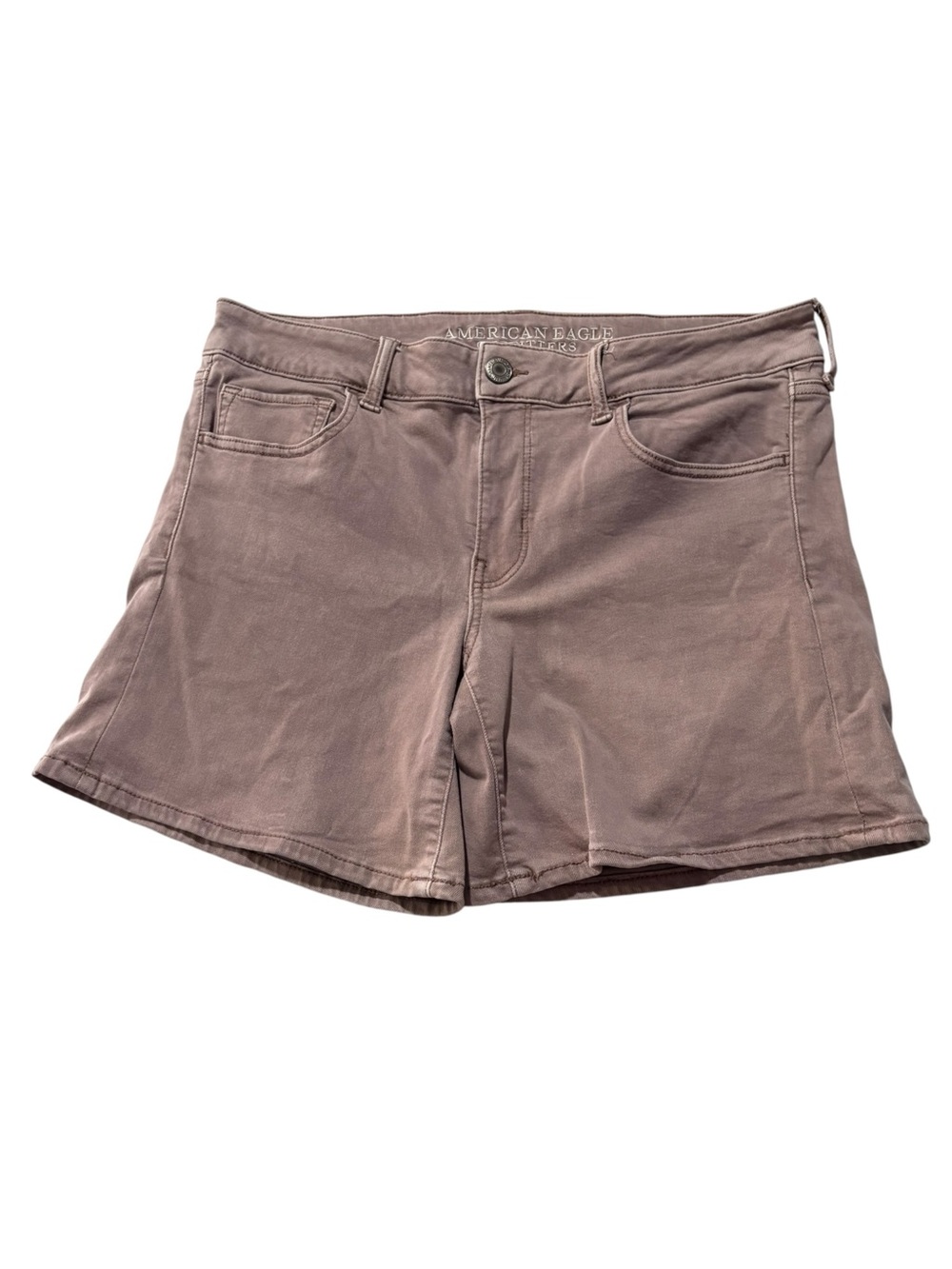 American Eagle size 14 midi denim Women’s Mauve pink Jean Shorts